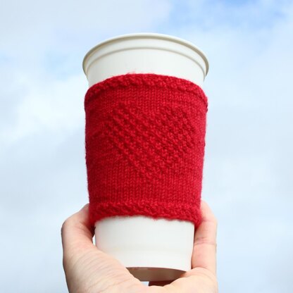 Love Means Warmth Cup Cozy