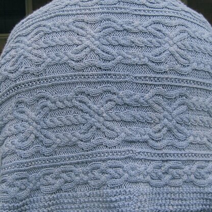 Warm Fargo Pocket Shawl