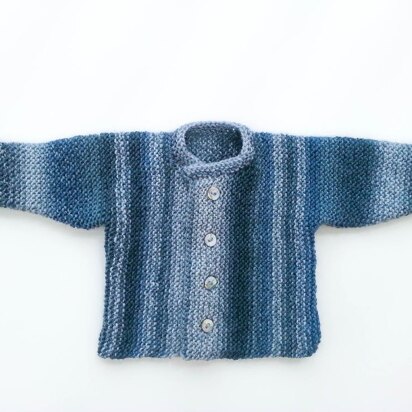 One Piece Garter Stitch Cardigan