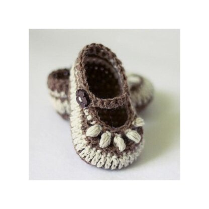 Chocolate Baby Booties