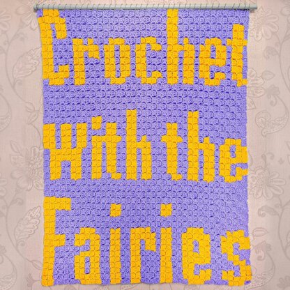 Intarsia - Crochet With The Fairies Chart - C2C Blacket