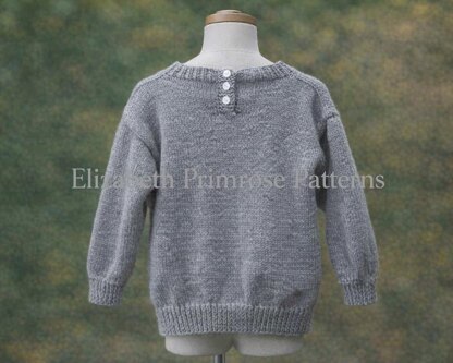 Children’s Freddy the Teddy Bear Intarsia Jumper Knitting Pattern - Elizabeth Primrose Patterns (P181)
