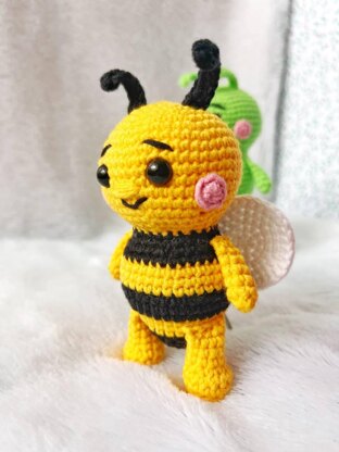 Crocheted bee.