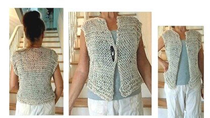 822 Airy Openweave Shrug/Vest