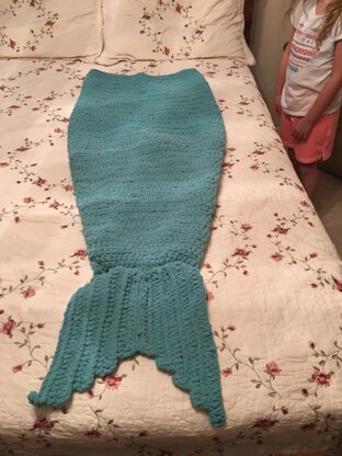 Mermaid tail blanket