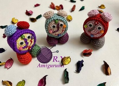 Recycle Amigurumi clock & phone