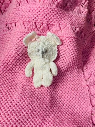 TEDDY IN A POCKET baby blanket