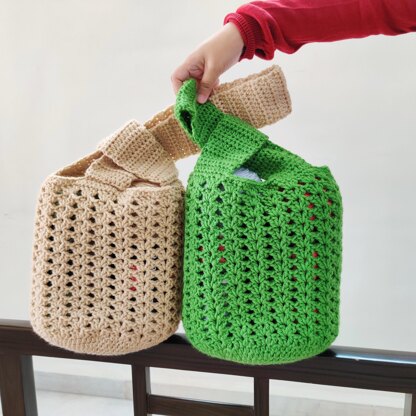 Japanese knot bag online crochet