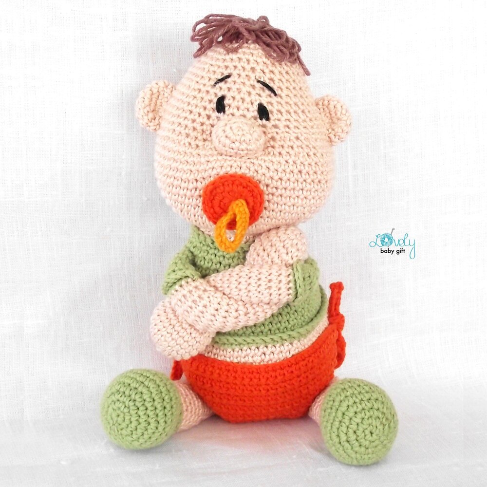 Amigurumi doll pacifier baby hot sale