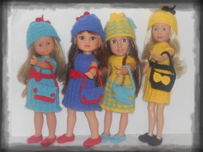 Mini Dress Set for  Dolls