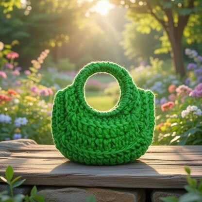 Crochet mini bag keychainCrochet Mini Bag Keychain Pattern | PDF + Video Tutorial
