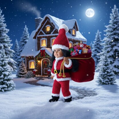 Doll Santa Outfit