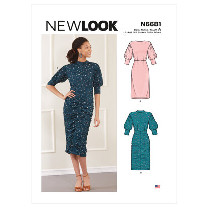 New Look N6681 Misses' Dress N6681 - Paper Pattern, Size A (4-6-8-10-12-14-16)
