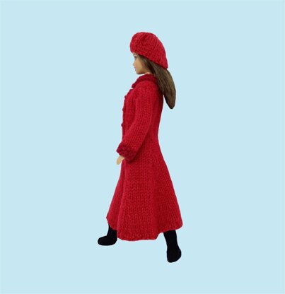 Barbie: Kate M style red coat, hat & boots