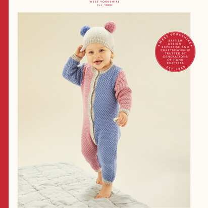 Sirdar 5490 Half n Half Romper & Pom Pom Hat PDF