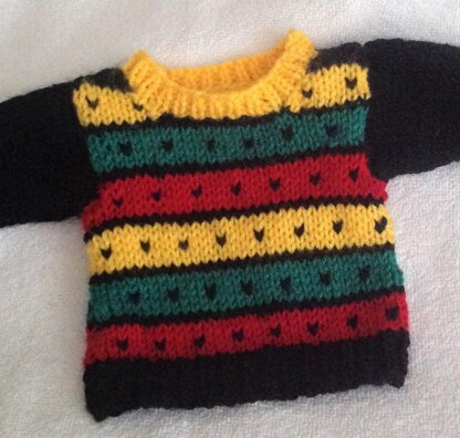 18 inch Dolls Dash and stripe Jumper