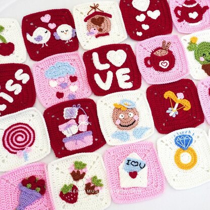 Valentine's Day Granny Squares