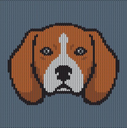 Beagle Dog Knitting Chart