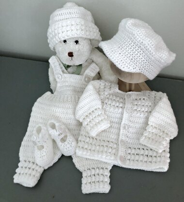 Newborn Baby Boy Outfit Crochet pattern by Margaret Whisnant