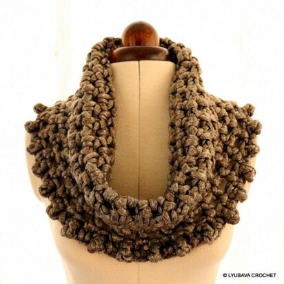 Chunky Cowl Metallic Gray