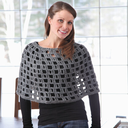 364 Old Sheldon House Crocheted Capelet - Crochet Pattern for Women in Valley Yarns Berkshire Bulky