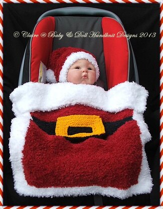 Christmas Car Seat Cover (fit standard 0-9m car seat)