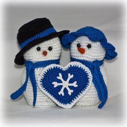 Mr & Mrs Snowman Set