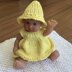 8" Baby Doll knitted outfit