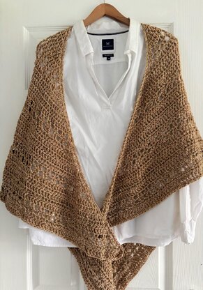 Golden Crochet Shawl