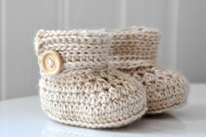 Wrap Around Crochet Baby Boots