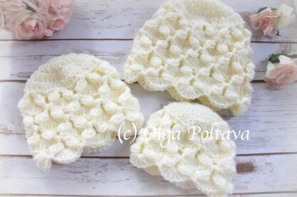 Honeycomb Baby Blanket and Hat Set