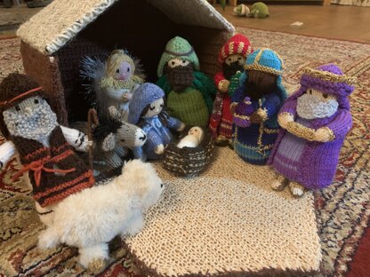 Nativity with stable