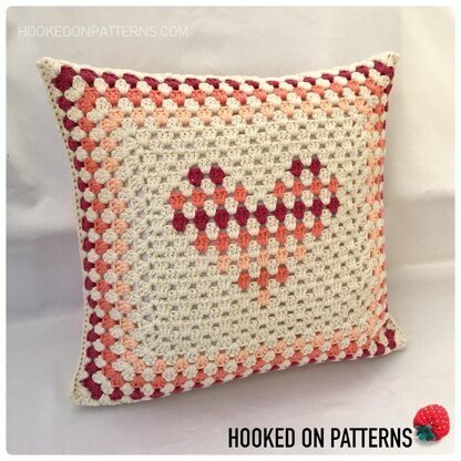 Granny Heart Cushion Cover