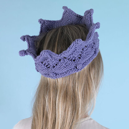 Party Crown - Free Knitting Pattern for Kids & Adults in Paintbox Yarns Simply Aran by Paintbox Yarns