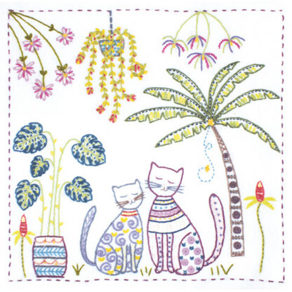 Un Chat Dans L'Aiguille Vacation In The Tropics Embroidery Kit