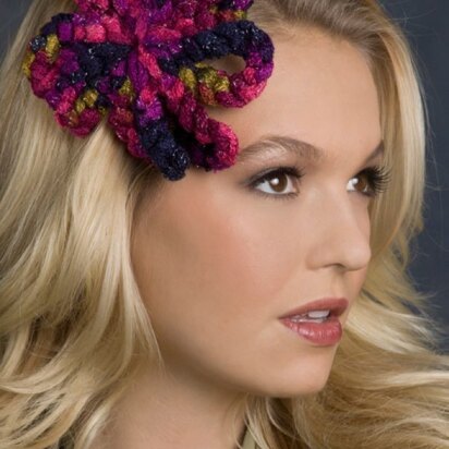 Loopy Hair Barrette in Red Heart Boutique Sashay - LW2864