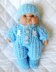 Dolls knitting pattern for 5-8 inch Berenguer, Romper suit, Hat & Boots