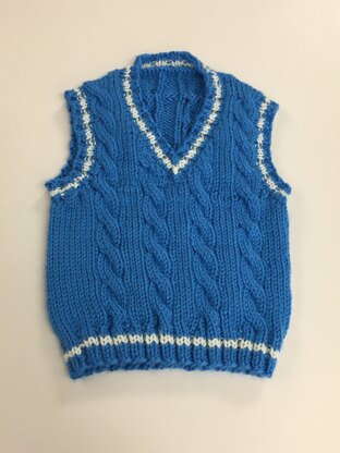Cabled vest