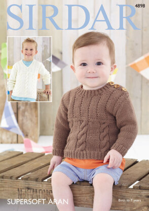 Sweaters in Sirdar Supersoft Aran - 4898 - Downloadable PDF