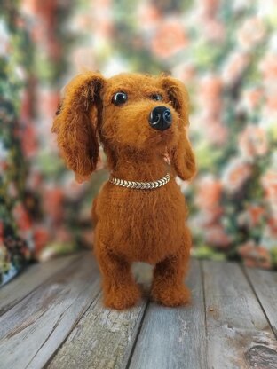 Realistic Dachshund Dog Amigurumi