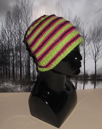 Funky Stripe Beanie