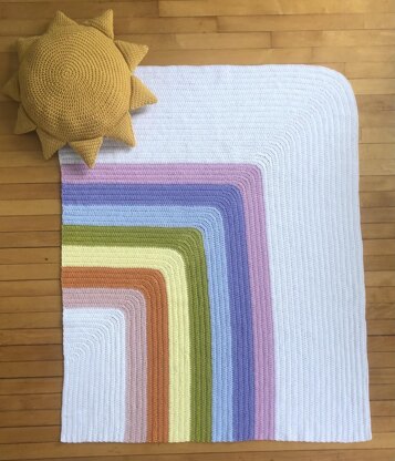 Rainbow Blanket and Sun Pillow Pattern