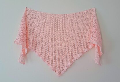 Crochet Romantic Mesh Shawl Pattern