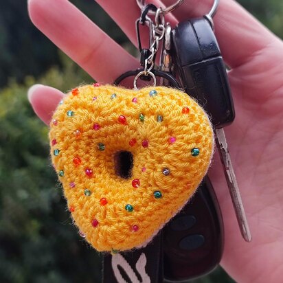 Heart Donut keychain
