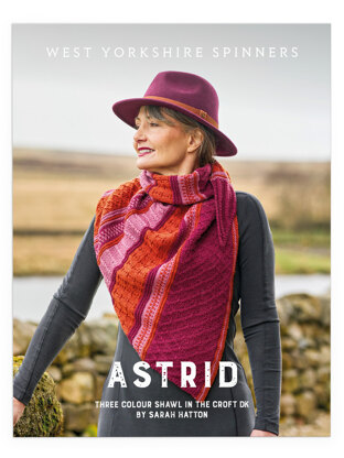 Astrid Three Colour Shawl in the West Yorkshire Spinners Croft DK