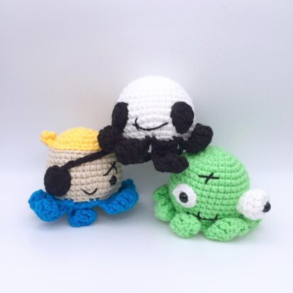 Halloween Octopuses Amigurumi Crochet Pattern