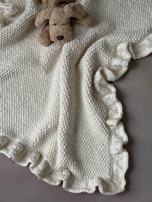 Baby Blanket with Ruffle