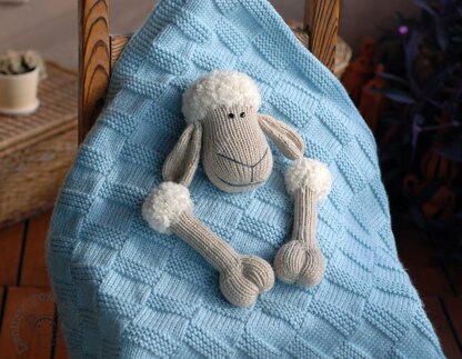 Baby Sheep Toy Blanket