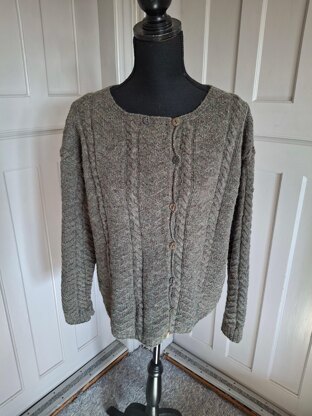 SKELBO, cardigan in Shetland wool