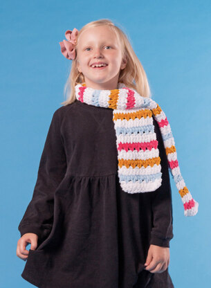 Squishy Scarf - Free Crochet Pattern For Kids in Paintbox Yarns